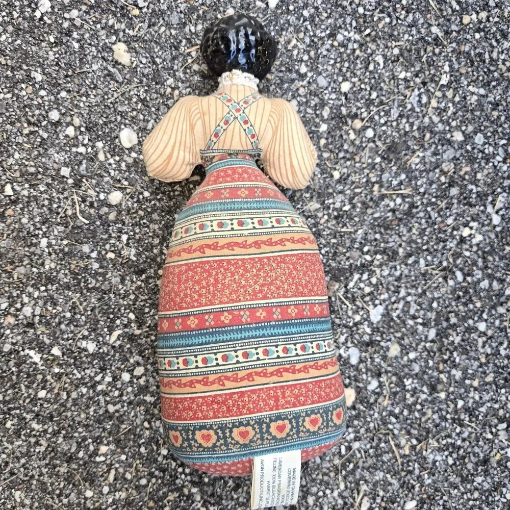 Vintage Avon American Heirloom Doll Cloth Body Porcelain Head Pin Cushion 10